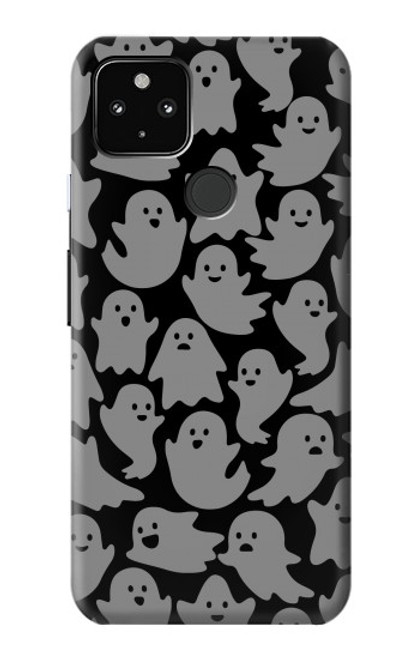 W3835 Cute Ghost Pattern Hülle Schutzhülle Taschen und Leder Flip für Google Pixel 4a 5G