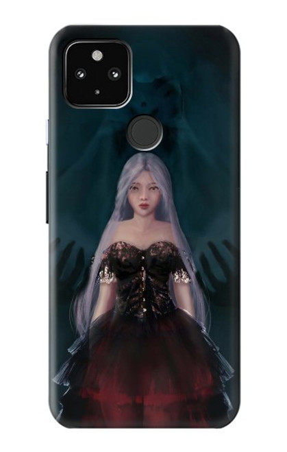 W3847 Lilith Devil Bride Gothic Girl Skull Grim Reaper Hülle Schutzhülle Taschen und Leder Flip für Google Pixel 4a 5G