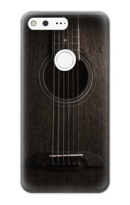 W3834 Old Woods Black Guitar Hülle Schutzhülle Taschen und Leder Flip für Google Pixel XL