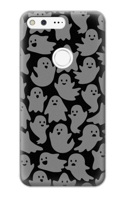 W3835 Cute Ghost Pattern Hülle Schutzhülle Taschen und Leder Flip für Google Pixel XL