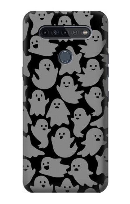 W3835 Cute Ghost Pattern Hülle Schutzhülle Taschen und Leder Flip für LG K51S