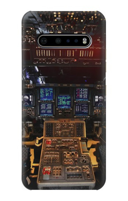 W3836 Airplane Cockpit Hülle Schutzhülle Taschen und Leder Flip für LG V60 ThinQ 5G