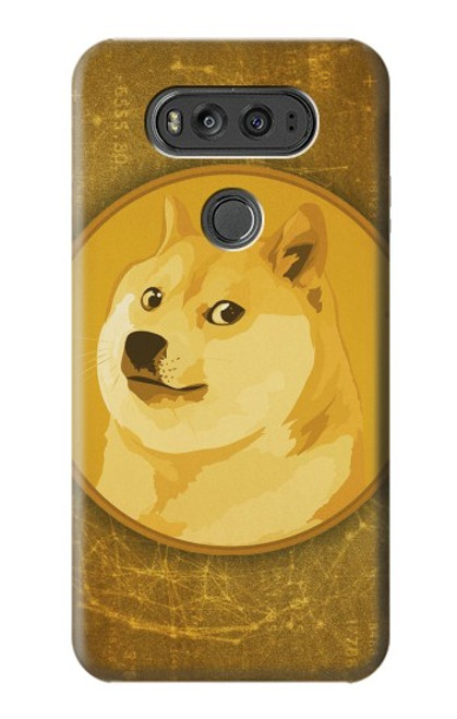 W3826 Dogecoin Shiba Hülle Schutzhülle Taschen und Leder Flip für LG V20