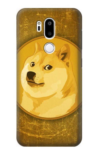 W3826 Dogecoin Shiba Hülle Schutzhülle Taschen und Leder Flip für LG G7 ThinQ