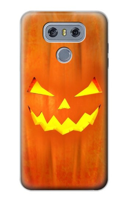 W3828 Pumpkin Halloween Hülle Schutzhülle Taschen und Leder Flip für LG G6