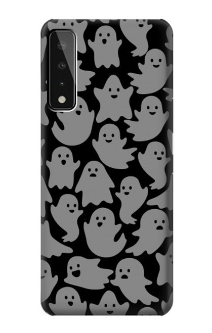 W3835 Cute Ghost Pattern Hülle Schutzhülle Taschen und Leder Flip für LG Stylo 7 5G