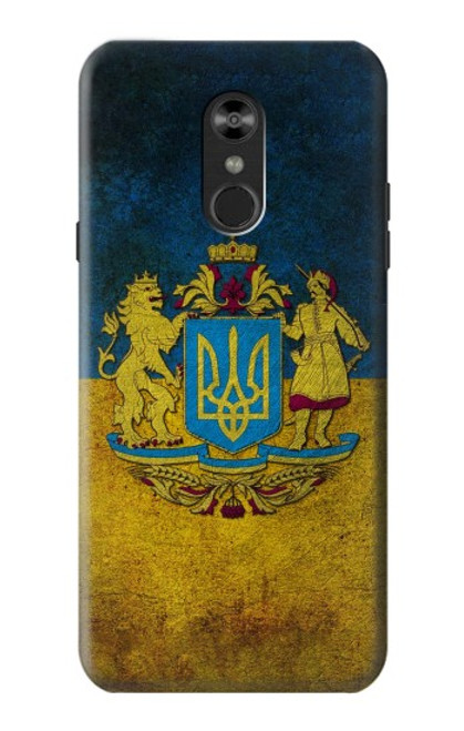 W3858 Ukraine Vintage Flag Hülle Schutzhülle Taschen und Leder Flip für LG Q Stylo 4, LG Q Stylus