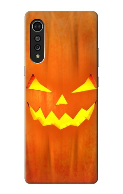 W3828 Pumpkin Halloween Hülle Schutzhülle Taschen und Leder Flip für LG Velvet