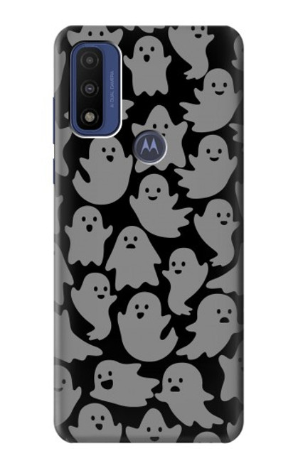 W3835 Cute Ghost Pattern Hülle Schutzhülle Taschen und Leder Flip für Motorola G Pure