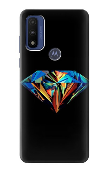 W3842 Abstract Colorful Diamond Hülle Schutzhülle Taschen und Leder Flip für Motorola G Pure