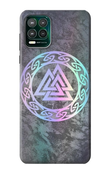 W3833 Valknut Odin Wotans Knot Hrungnir Heart Hülle Schutzhülle Taschen und Leder Flip für Motorola Moto G Stylus 5G