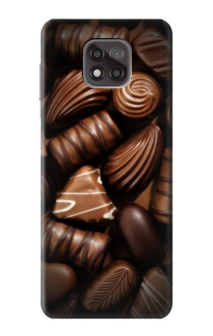 W3840 Dark Chocolate Milk Chocolate Lovers Hülle Schutzhülle Taschen und Leder Flip für Motorola Moto G Power (2021)