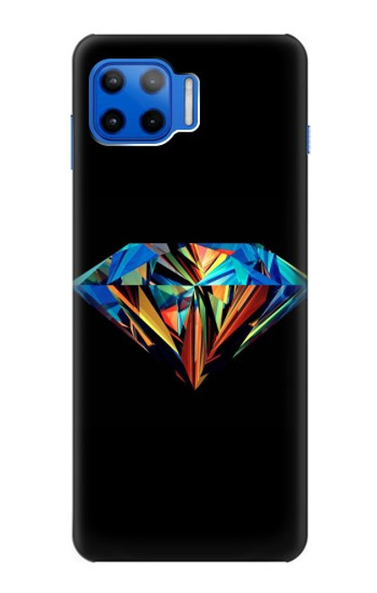 W3842 Abstract Colorful Diamond Hülle Schutzhülle Taschen und Leder Flip für Motorola Moto G 5G Plus