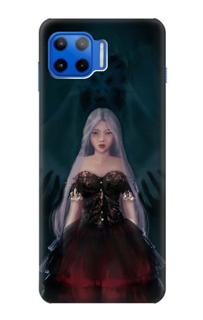 W3847 Lilith Devil Bride Gothic Girl Skull Grim Reaper Hülle Schutzhülle Taschen und Leder Flip für Motorola Moto G 5G Plus