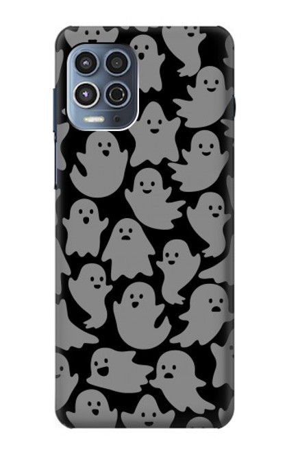 W3835 Cute Ghost Pattern Hülle Schutzhülle Taschen und Leder Flip für Motorola Moto G100