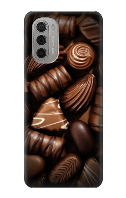 W3840 Dark Chocolate Milk Chocolate Lovers Hülle Schutzhülle Taschen und Leder Flip für Motorola Moto G51 5G