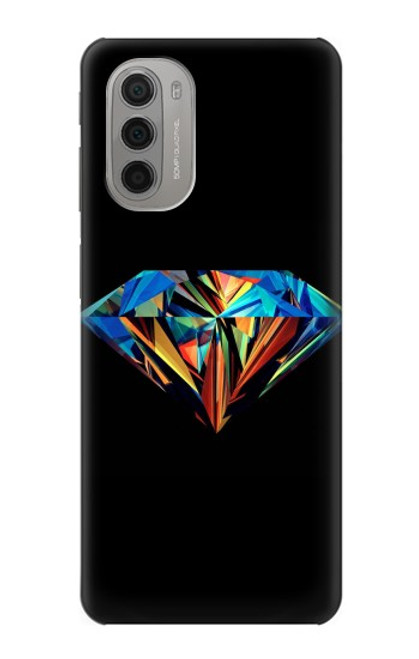 W3842 Abstract Colorful Diamond Hülle Schutzhülle Taschen und Leder Flip für Motorola Moto G51 5G