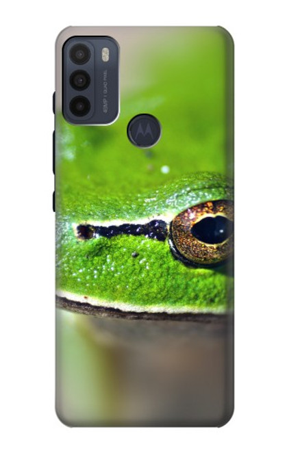 W3845 Green frog Hülle Schutzhülle Taschen und Leder Flip für Motorola Moto G50