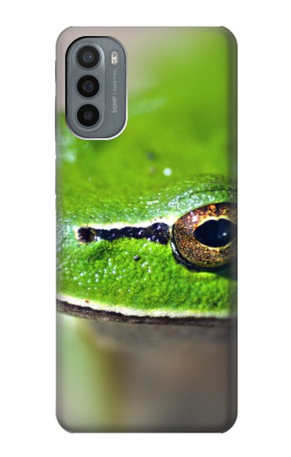 W3845 Green frog Hülle Schutzhülle Taschen und Leder Flip für Motorola Moto G31