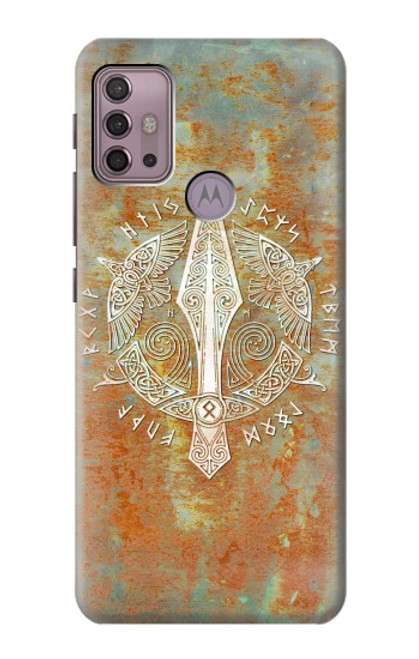 W3827 Gungnir Spear of Odin Norse Viking Symbol Hülle Schutzhülle Taschen und Leder Flip für Motorola Moto G30, G20, G10