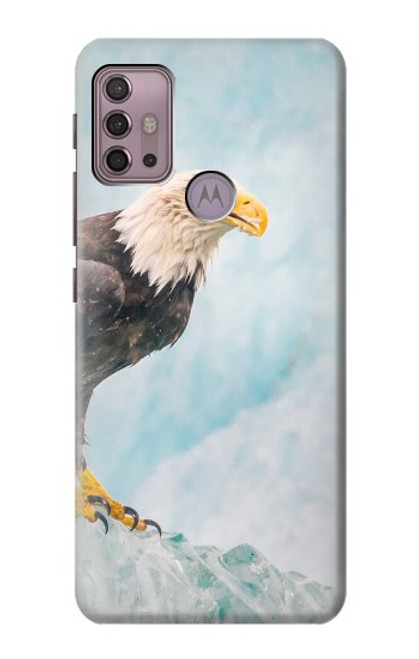 W3843 Bald Eagle On Ice Hülle Schutzhülle Taschen und Leder Flip für Motorola Moto G30, G20, G10