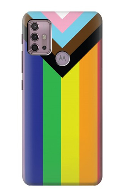 W3846 Pride Flag LGBT Hülle Schutzhülle Taschen und Leder Flip für Motorola Moto G30, G20, G10