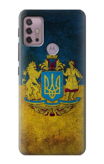 W3858 Ukraine Vintage Flag Hülle Schutzhülle Taschen und Leder Flip für Motorola Moto G30, G20, G10