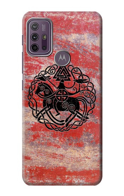 W3831 Viking Norse Ancient Symbol Hülle Schutzhülle Taschen und Leder Flip für Motorola Moto G10 Power