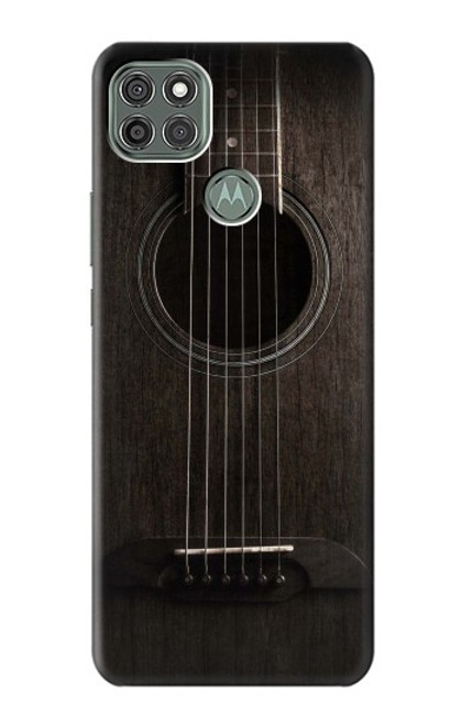 W3834 Old Woods Black Guitar Hülle Schutzhülle Taschen und Leder Flip für Motorola Moto G9 Power