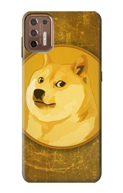 W3826 Dogecoin Shiba Hülle Schutzhülle Taschen und Leder Flip für Motorola Moto G9 Plus