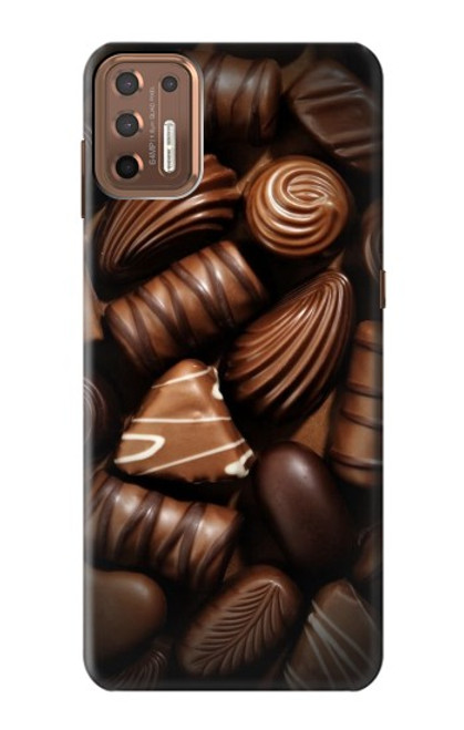 W3840 Dark Chocolate Milk Chocolate Lovers Hülle Schutzhülle Taschen und Leder Flip für Motorola Moto G9 Plus