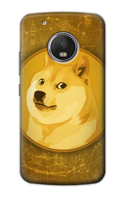 W3826 Dogecoin Shiba Hülle Schutzhülle Taschen und Leder Flip für Motorola Moto G5 Plus