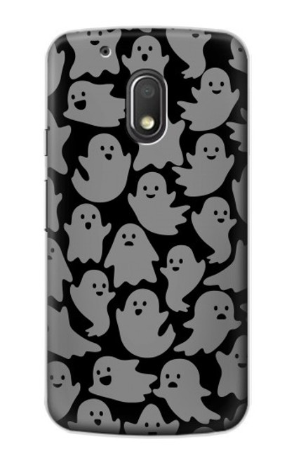 W3835 Cute Ghost Pattern Hülle Schutzhülle Taschen und Leder Flip für Motorola Moto G4 Play