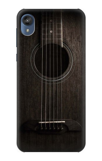 W3834 Old Woods Black Guitar Hülle Schutzhülle Taschen und Leder Flip für Motorola Moto E6, Moto E (6th Gen)