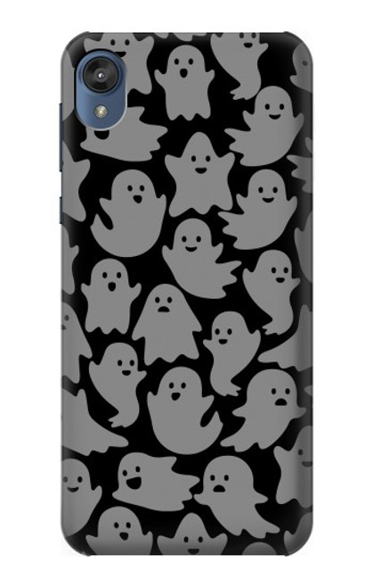 W3835 Cute Ghost Pattern Hülle Schutzhülle Taschen und Leder Flip für Motorola Moto E6, Moto E (6th Gen)