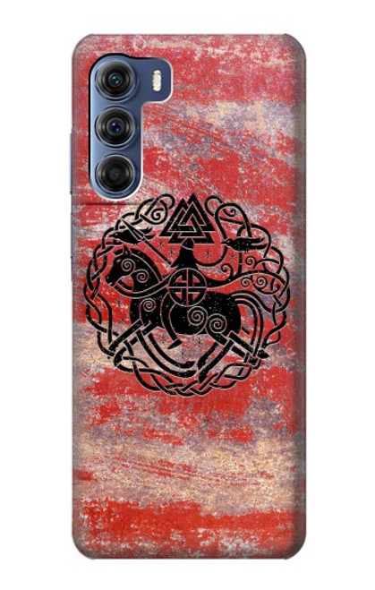 W3831 Viking Norse Ancient Symbol Hülle Schutzhülle Taschen und Leder Flip für Motorola Edge S30