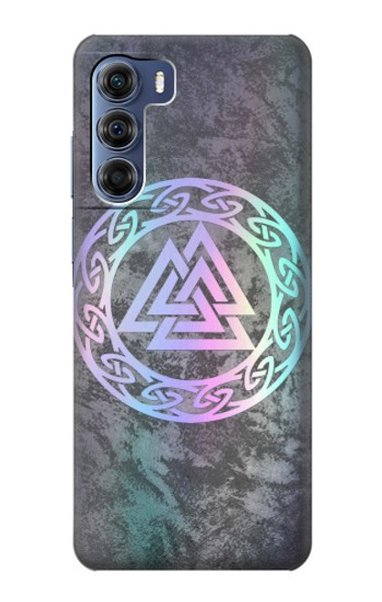 W3833 Valknut Odin Wotans Knot Hrungnir Heart Hülle Schutzhülle Taschen und Leder Flip für Motorola Edge S30