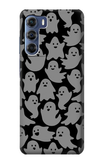 W3835 Cute Ghost Pattern Hülle Schutzhülle Taschen und Leder Flip für Motorola Edge S30