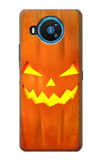 W3828 Pumpkin Halloween Hülle Schutzhülle Taschen und Leder Flip für Nokia 8.3 5G