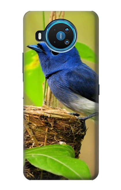 W3839 Bluebird of Happiness Blue Bird Hülle Schutzhülle Taschen und Leder Flip für Nokia 8.3 5G