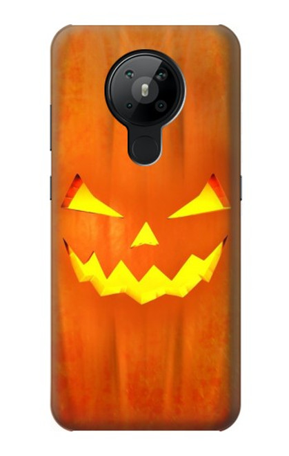 W3828 Pumpkin Halloween Hülle Schutzhülle Taschen und Leder Flip für Nokia 5.3