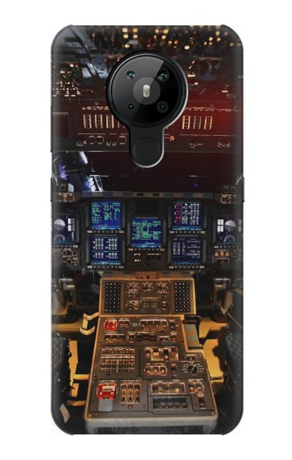 W3836 Airplane Cockpit Hülle Schutzhülle Taschen und Leder Flip für Nokia 5.3