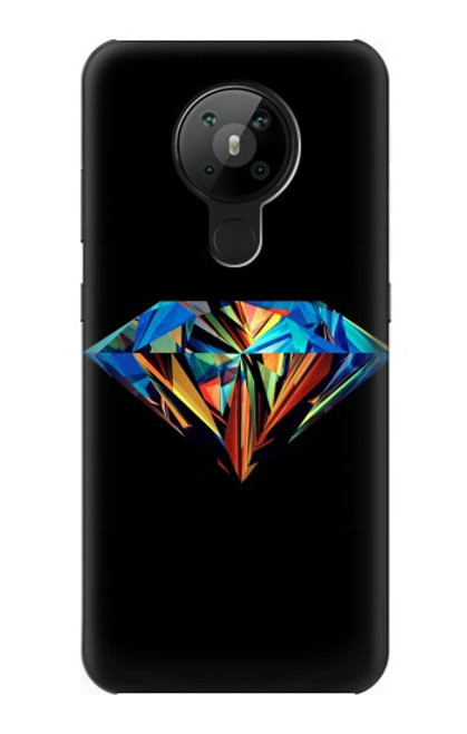 W3842 Abstract Colorful Diamond Hülle Schutzhülle Taschen und Leder Flip für Nokia 5.3