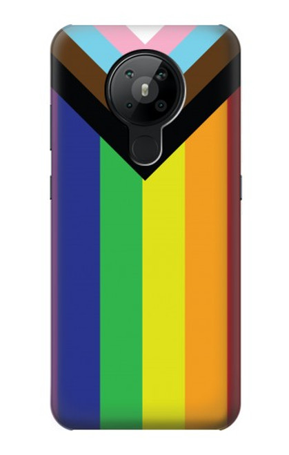 W3846 Pride Flag LGBT Hülle Schutzhülle Taschen und Leder Flip für Nokia 5.3