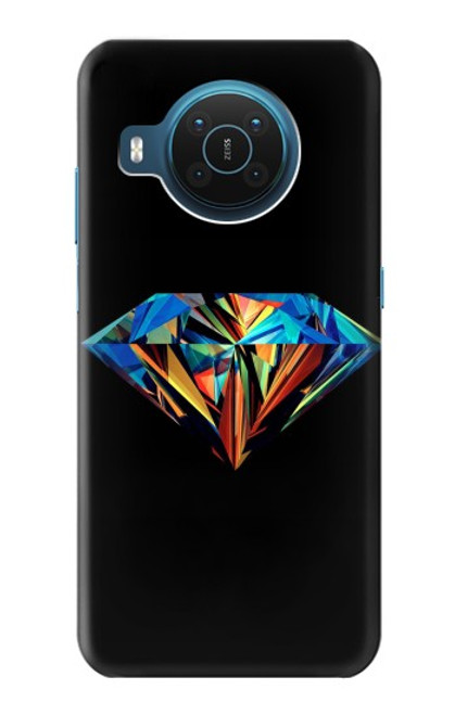 W3842 Abstract Colorful Diamond Hülle Schutzhülle Taschen und Leder Flip für Nokia X20
