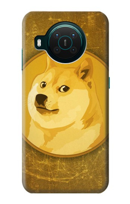 W3826 Dogecoin Shiba Hülle Schutzhülle Taschen und Leder Flip für Nokia X10