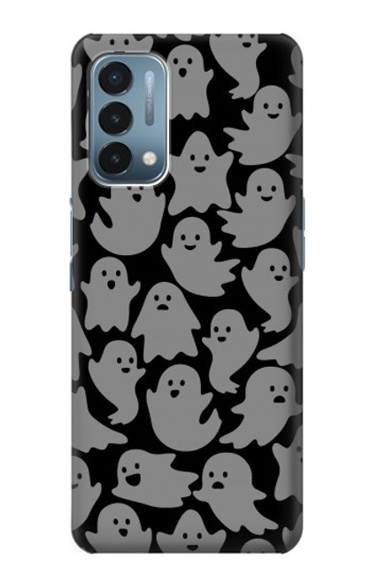 W3835 Cute Ghost Pattern Hülle Schutzhülle Taschen und Leder Flip für OnePlus Nord N200 5G