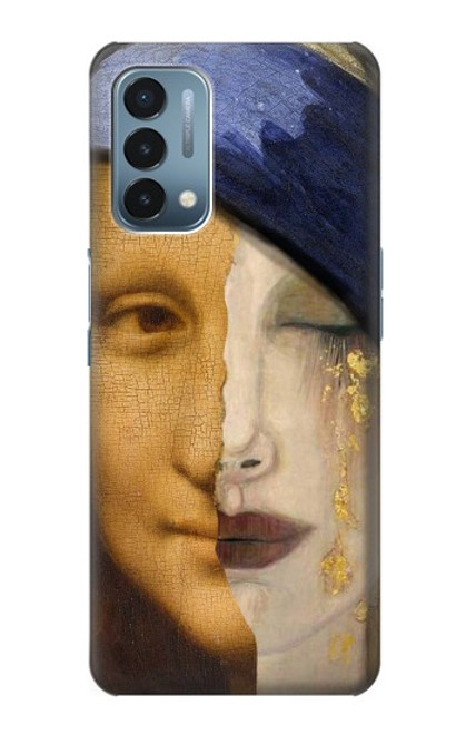 W3853 Mona Lisa Gustav Klimt Vermeer Hülle Schutzhülle Taschen und Leder Flip für OnePlus Nord N200 5G