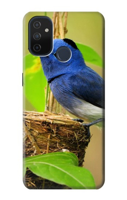 W3839 Bluebird of Happiness Blue Bird Hülle Schutzhülle Taschen und Leder Flip für OnePlus Nord N100