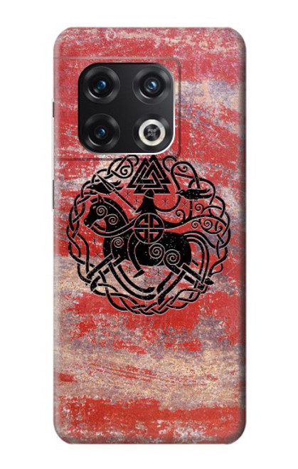 W3831 Viking Norse Ancient Symbol Hülle Schutzhülle Taschen und Leder Flip für OnePlus 10 Pro